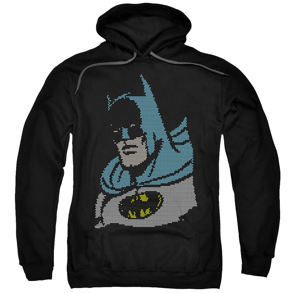 DC Comics Lite Brite Batman Mens Hoodie Black Officially Licensed