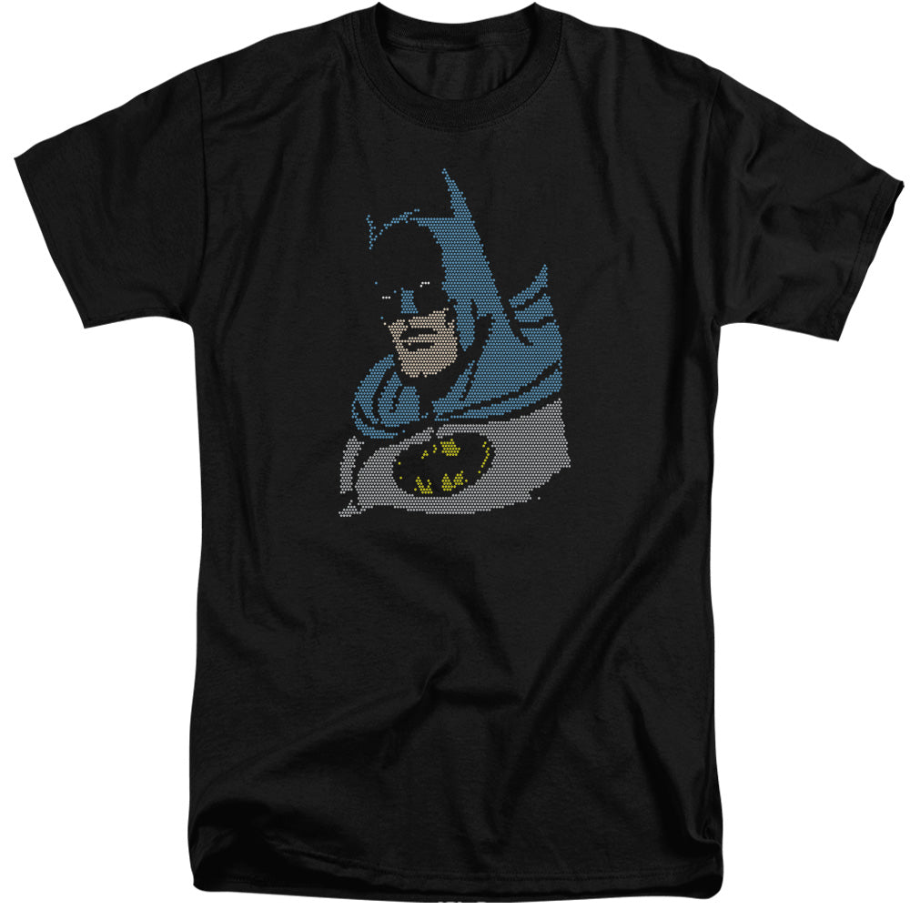 DC Comics Lite Brite Batman Mens Tall T Shirt Adult Tall Black Officially Licensed