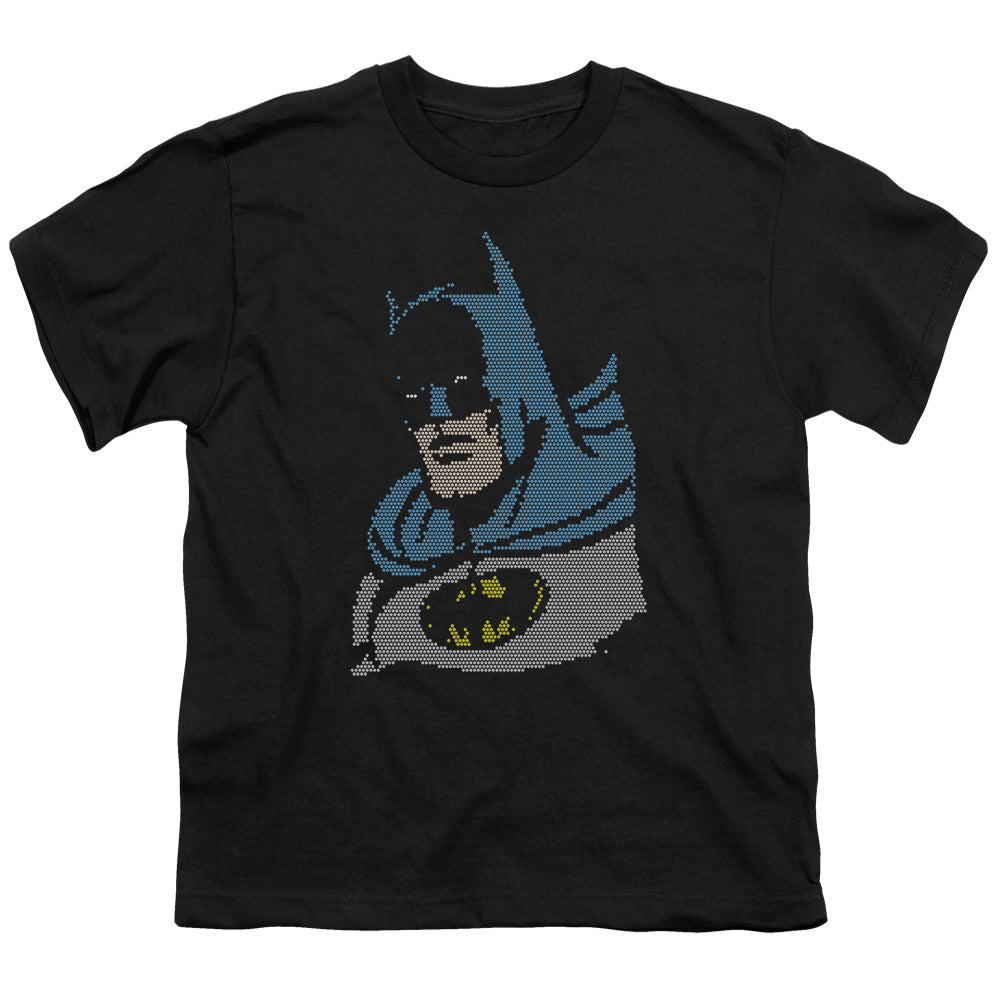 DC Comics Lite Brite Batman Kids Youth T Shirt Black Officially Licensed