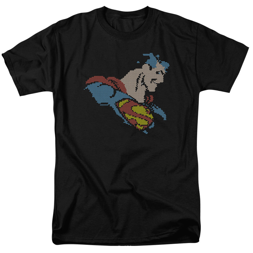 Dc Lite Brite Superman Mens T Shirt Black Officially Licensed