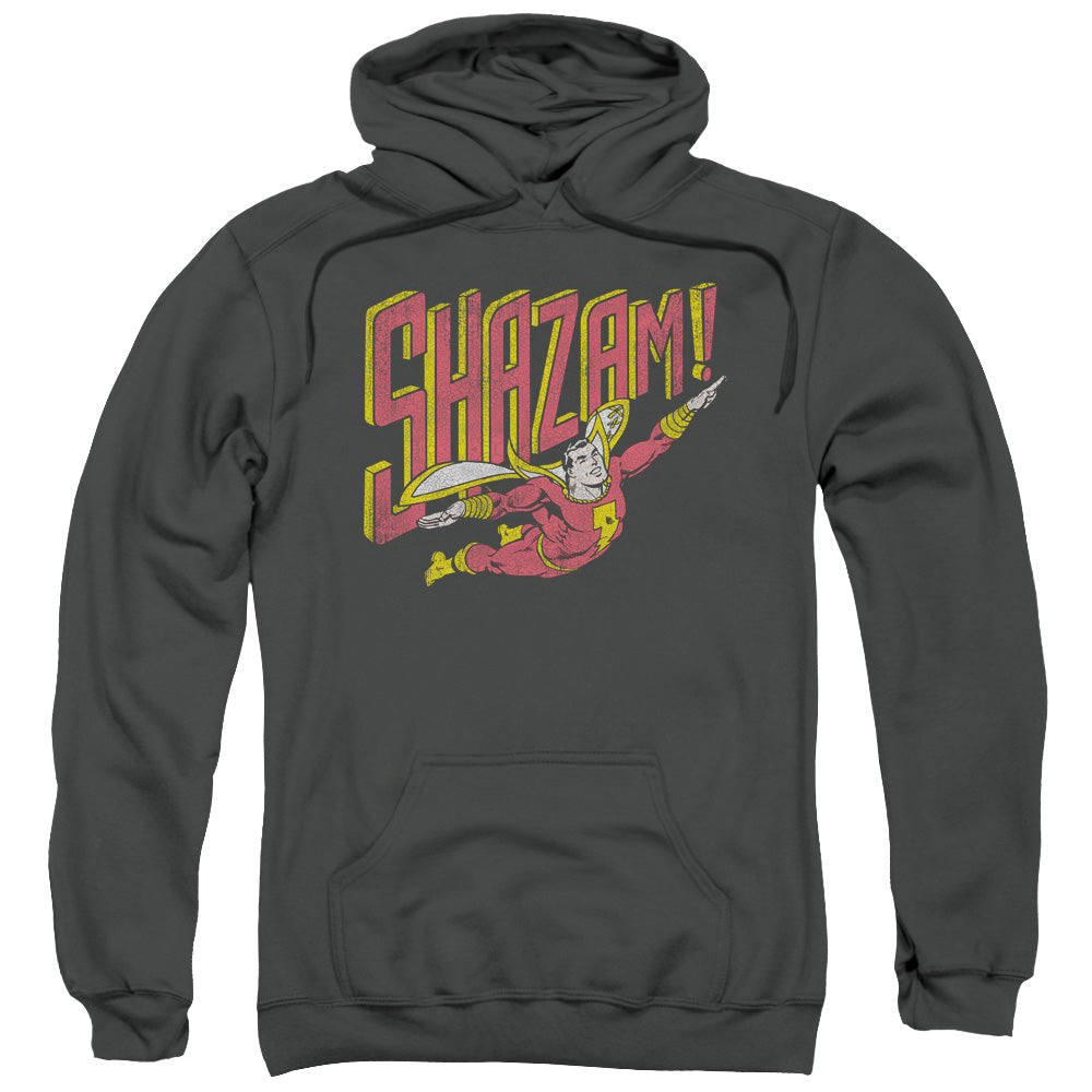DC Comics Retro Marvel Mens Hoodie Charcoal Officially Licensed