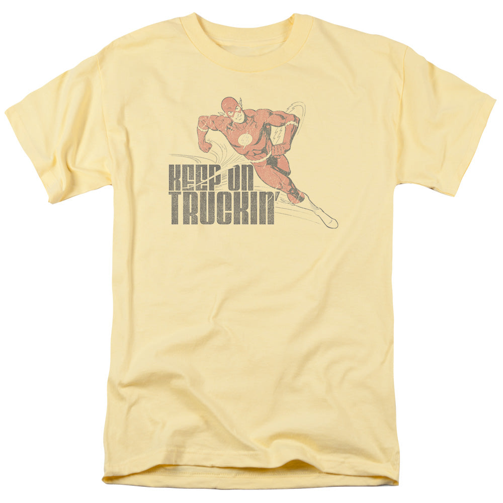 Dc Flash Keep On Truckin Mens T Shirt Banana Officially Licensed