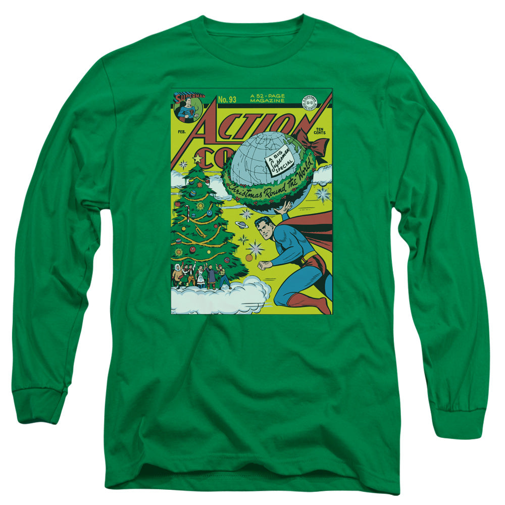 Dc Cover No. 93 Mens Long Sleeve Shirt Kelly Green Officially Licensed