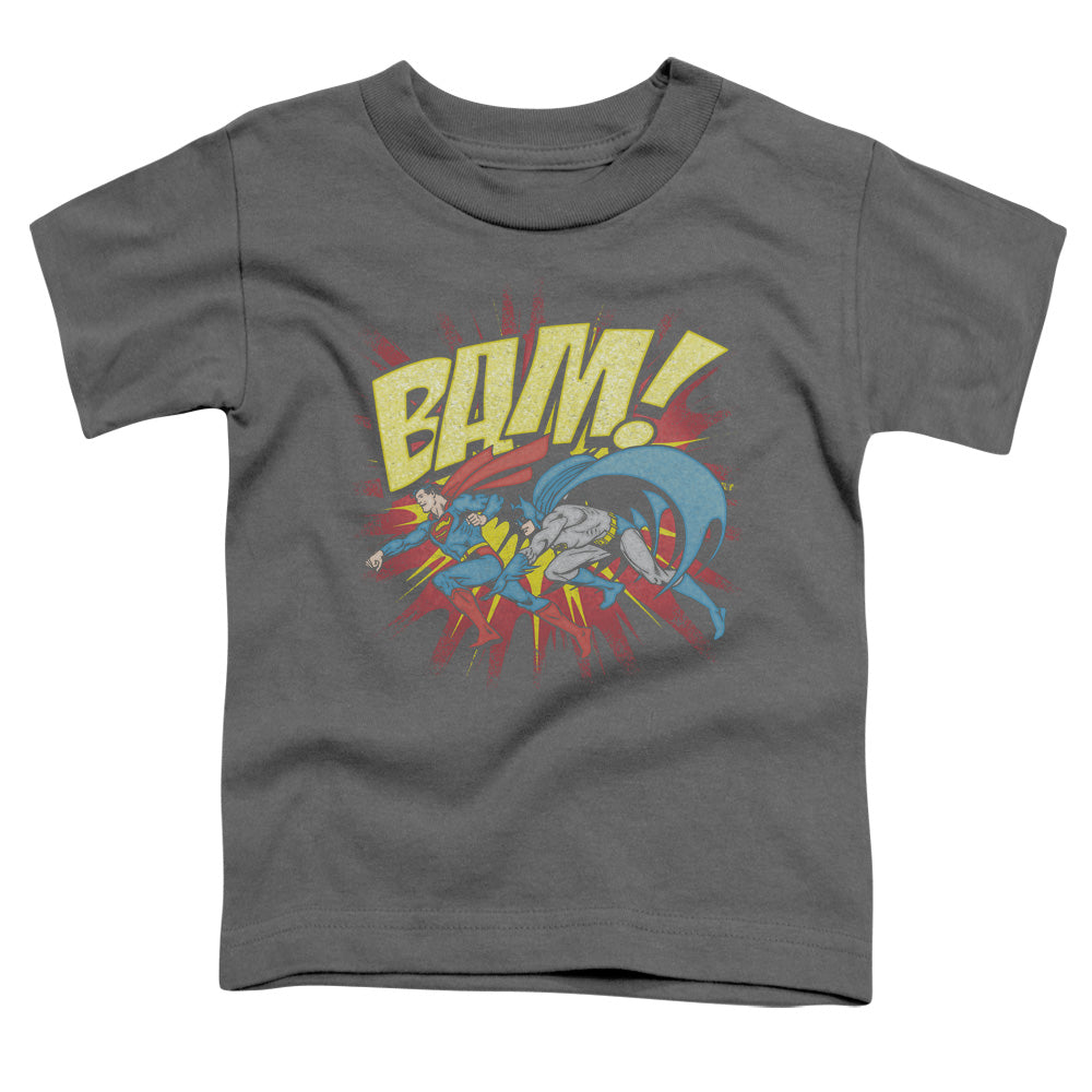 DC Comics Bam Toddler Kids Youth T Shirt Charcoal Officially Licensed