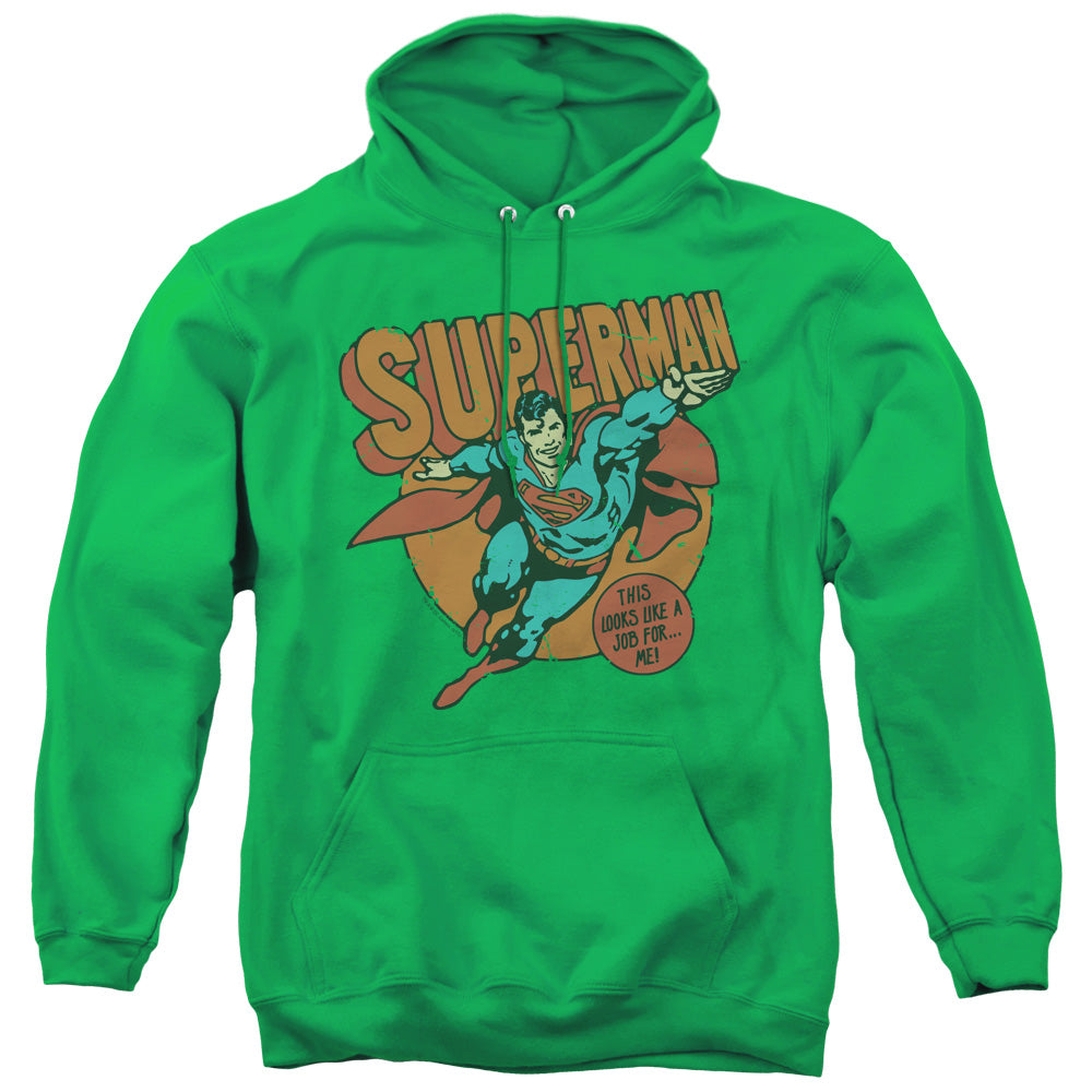 DC Comics Job for Me Mens Hoodie Kelly Green Officially Licensed