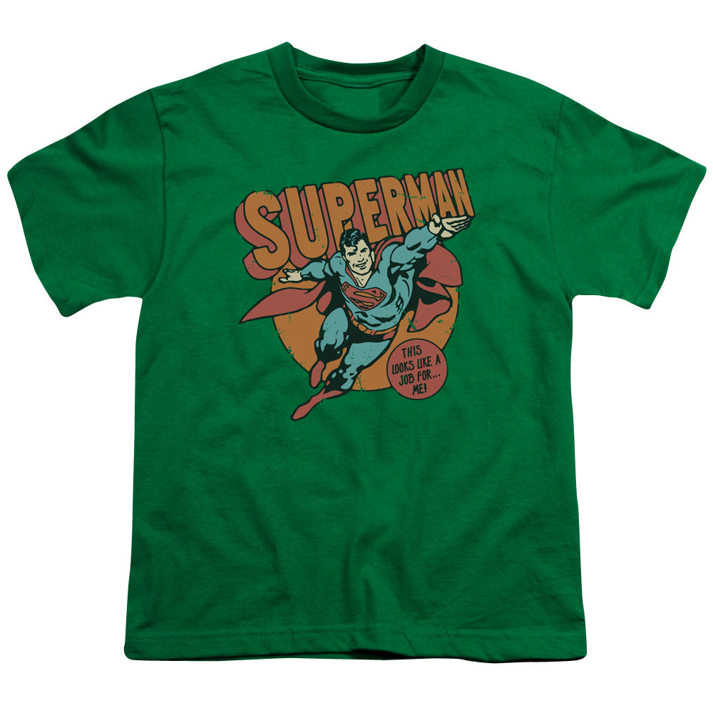 DC Comics Job for Me Kids Youth T Shirt Kelly Green Officially Licensed