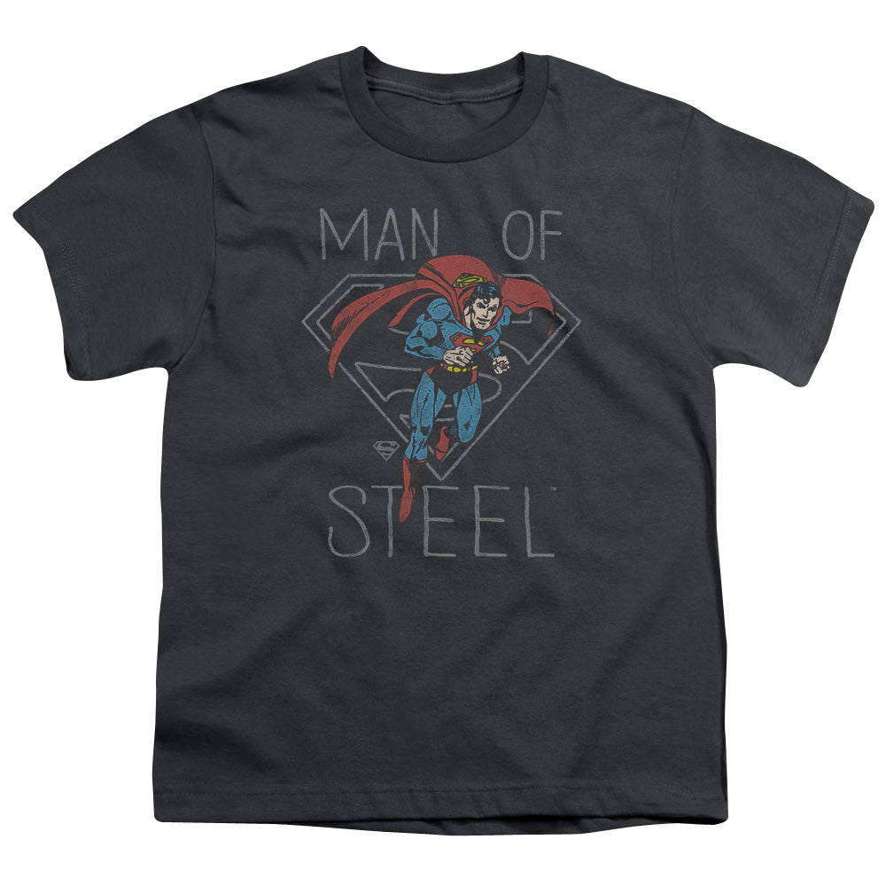 DC Comics Hardened Heart Kids Youth T Shirt Charcoal Officially Licensed