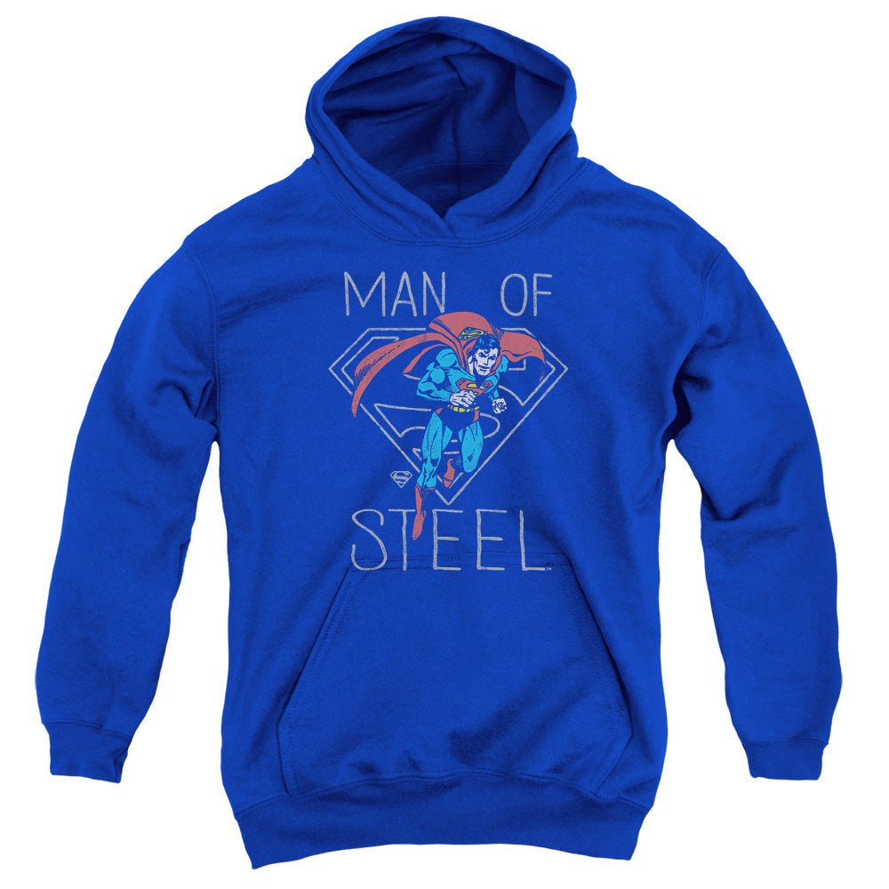 DC Comics Hardened Heart Kids Youth Hoodie Royal Blue Officially Licensed