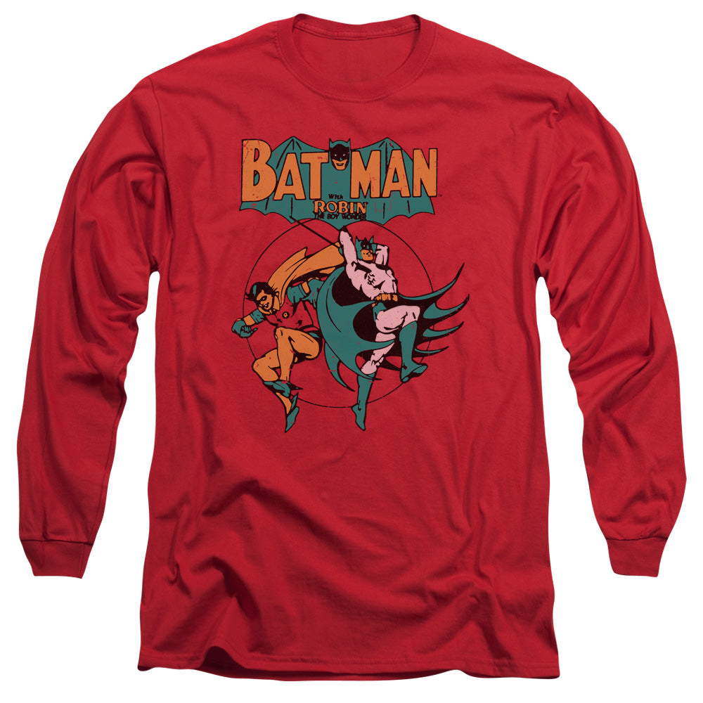 DC Comics Starling Shock Mens Long Sleeve Shirt Red Officially Licensed