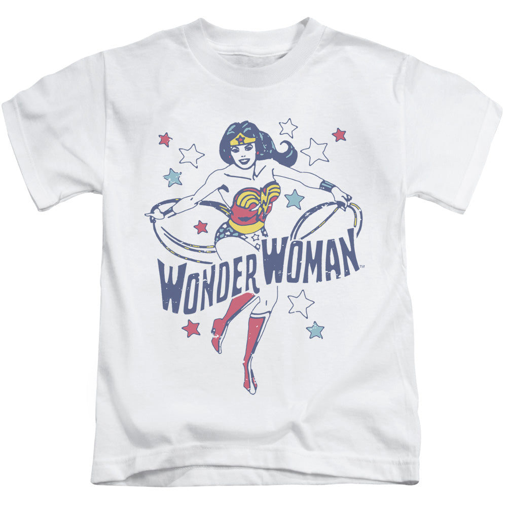 DC Comics Wonder Stars Juvenile Kids Youth T Shirt White Officially Licensed