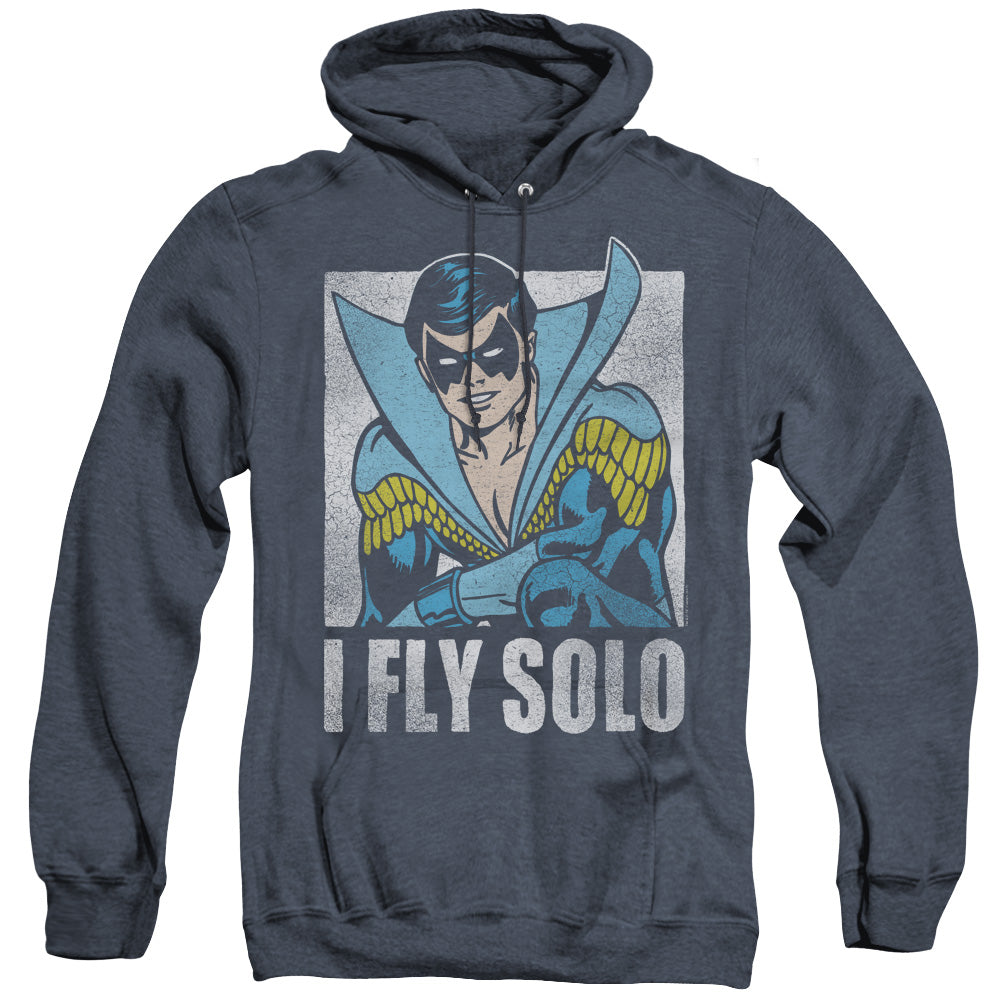 Dc Fly Solo Mens Heather Hoodie Navy Officially Licensed