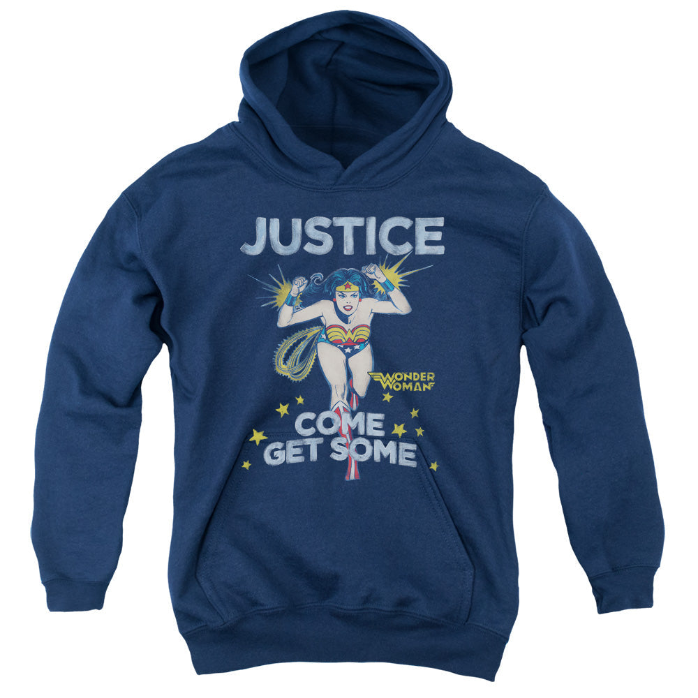DC Comics Get Some Kids Youth Hoodie Navy Blue Officially Licensed