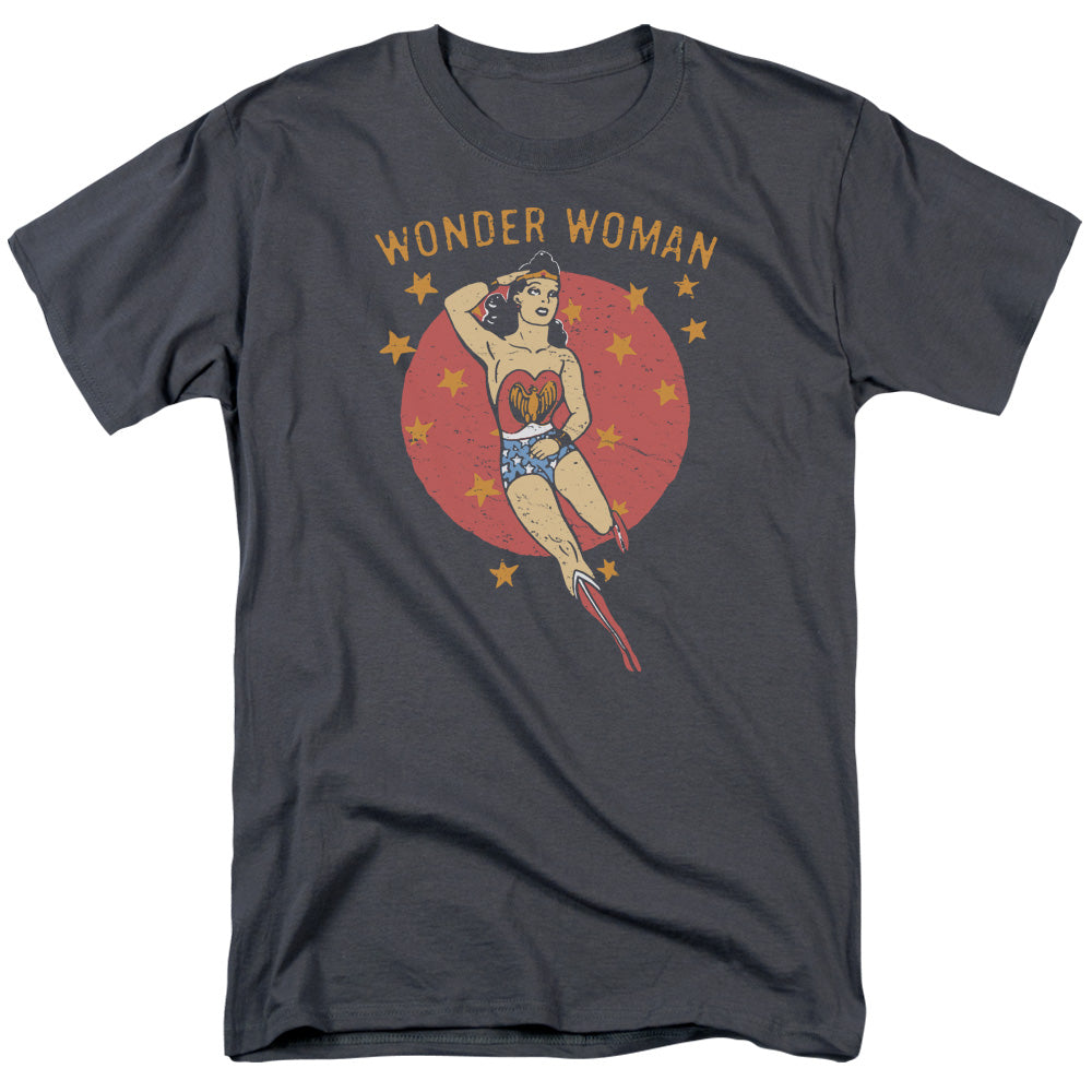 DC Comics Wonder Circle Mens T Shirt Charcoal Officially Licensed