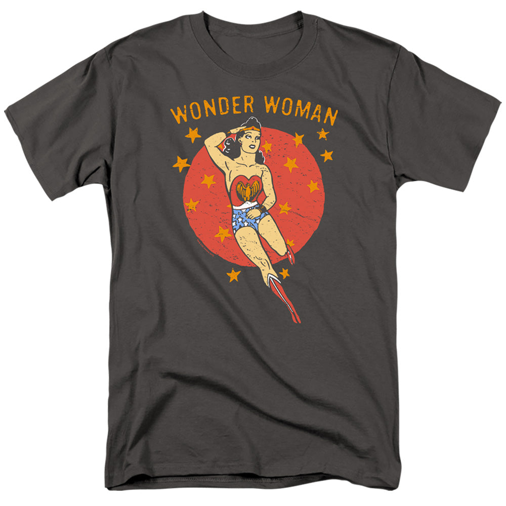 Dc Wonder Circle Mens T Shirt Charcoal Officially Licensed