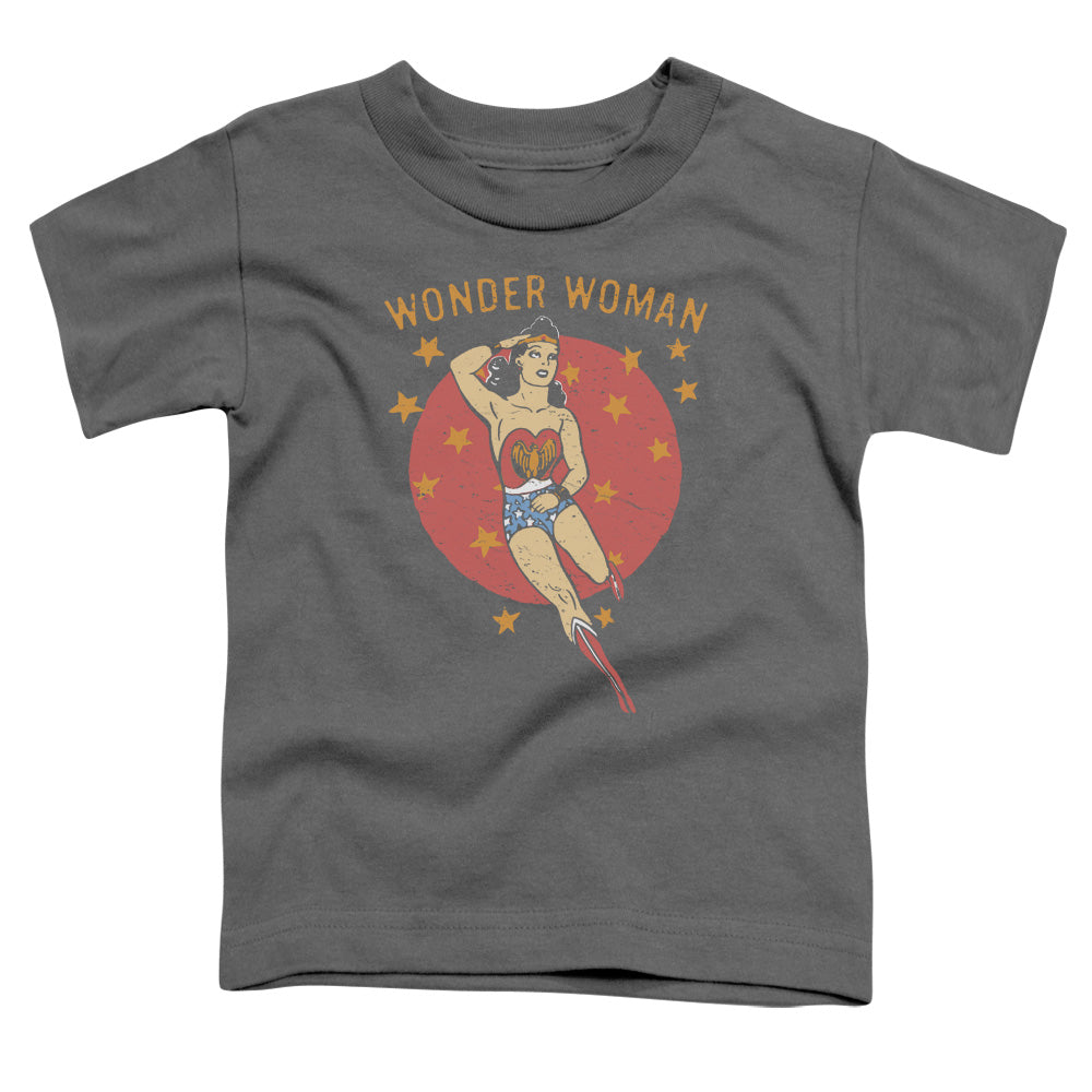 DC Comics Wonder Circle Toddler Kids Youth T Shirt Charcoal Officially Licensed