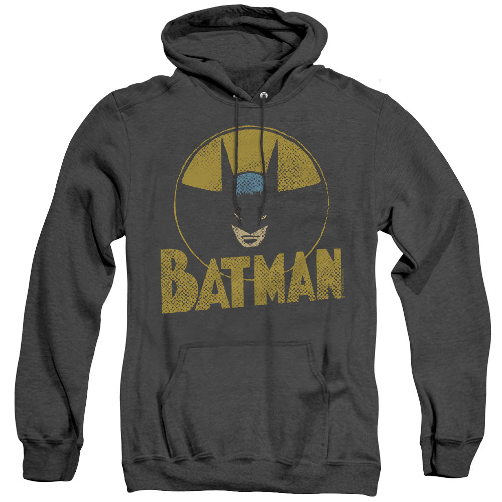 DC Comics Circle Bat Heather Mens Hoodie Black Officially Licensed
