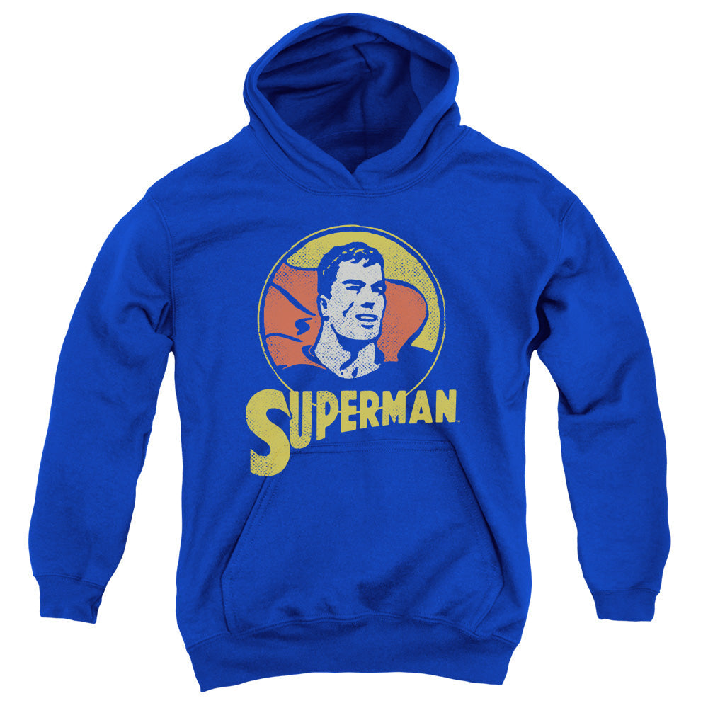 DC Comics Super Circle Kids Youth Hoodie Royal Officially Licensed