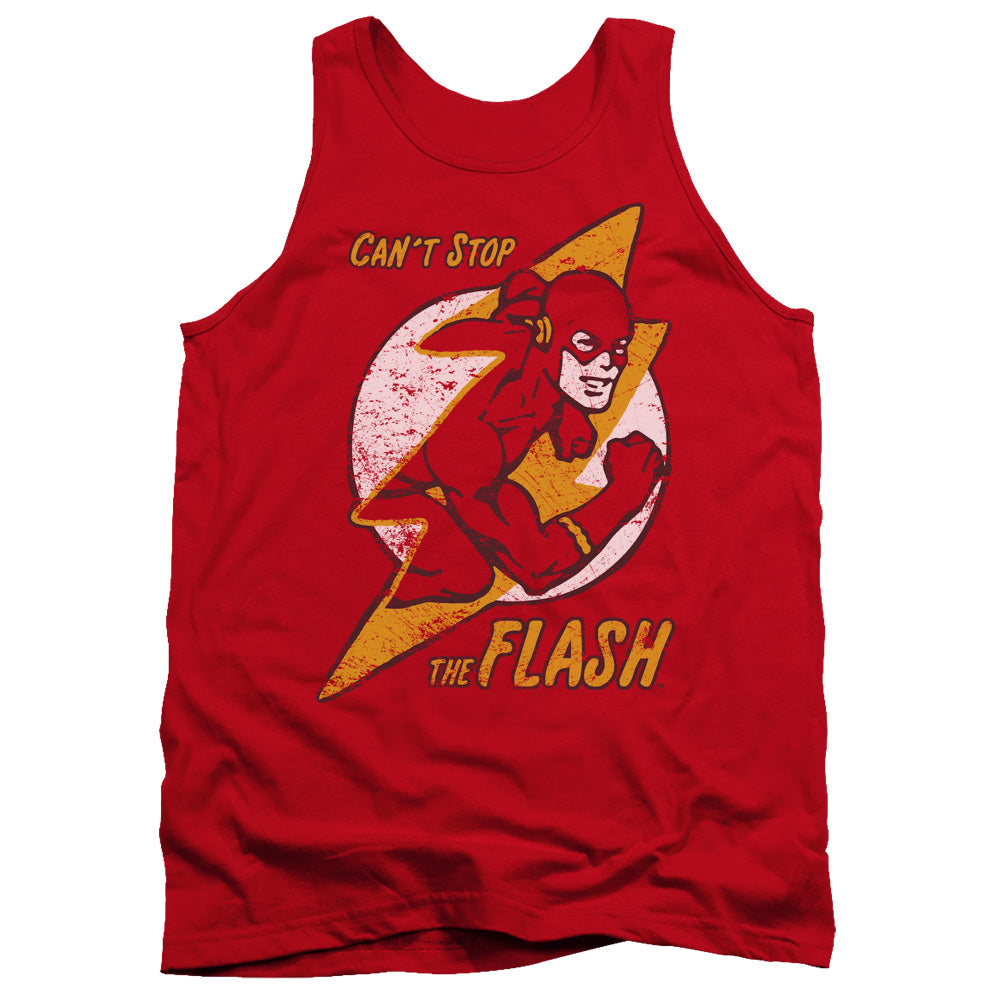 DC Comics Flash Flash Bolt Mens Tank Top Shirt Red Officially Licensed