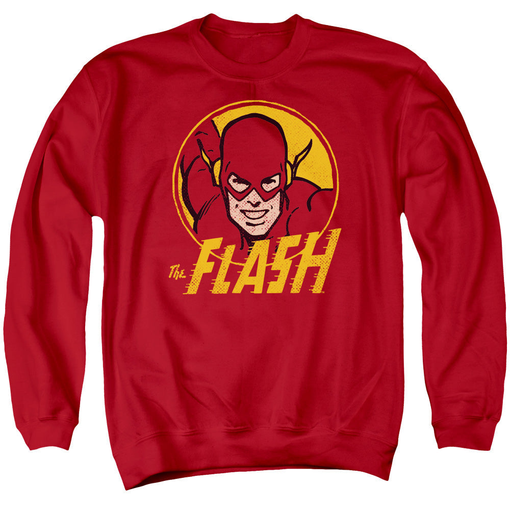 Dc Flash Flash Circle Mens Crewneck Sweatshirt Red Officially Licensed