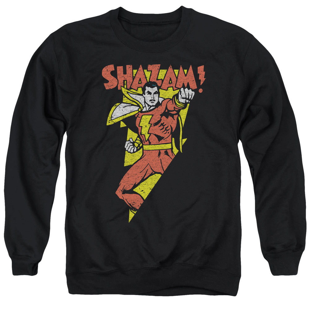 DC Comics in Bolt Mens Crewneck Sweatshirt Black Officially Licensed