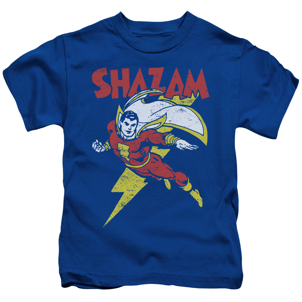 DC Comics Lets Fly Juvenile Kids Youth T Shirt Royal Blue Officially Licensed