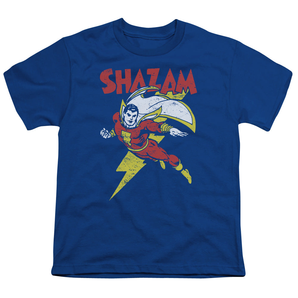 DC Comics Lets Fly Kids Youth T Shirt Royal Blue Officially Licensed
