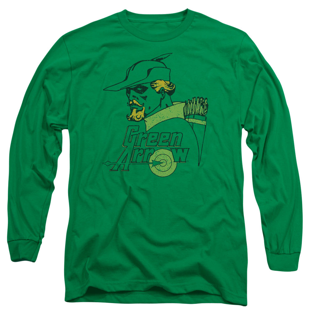 Dc Close Up Mens Long Sleeve Shirt Kelly Green Officially Licensed