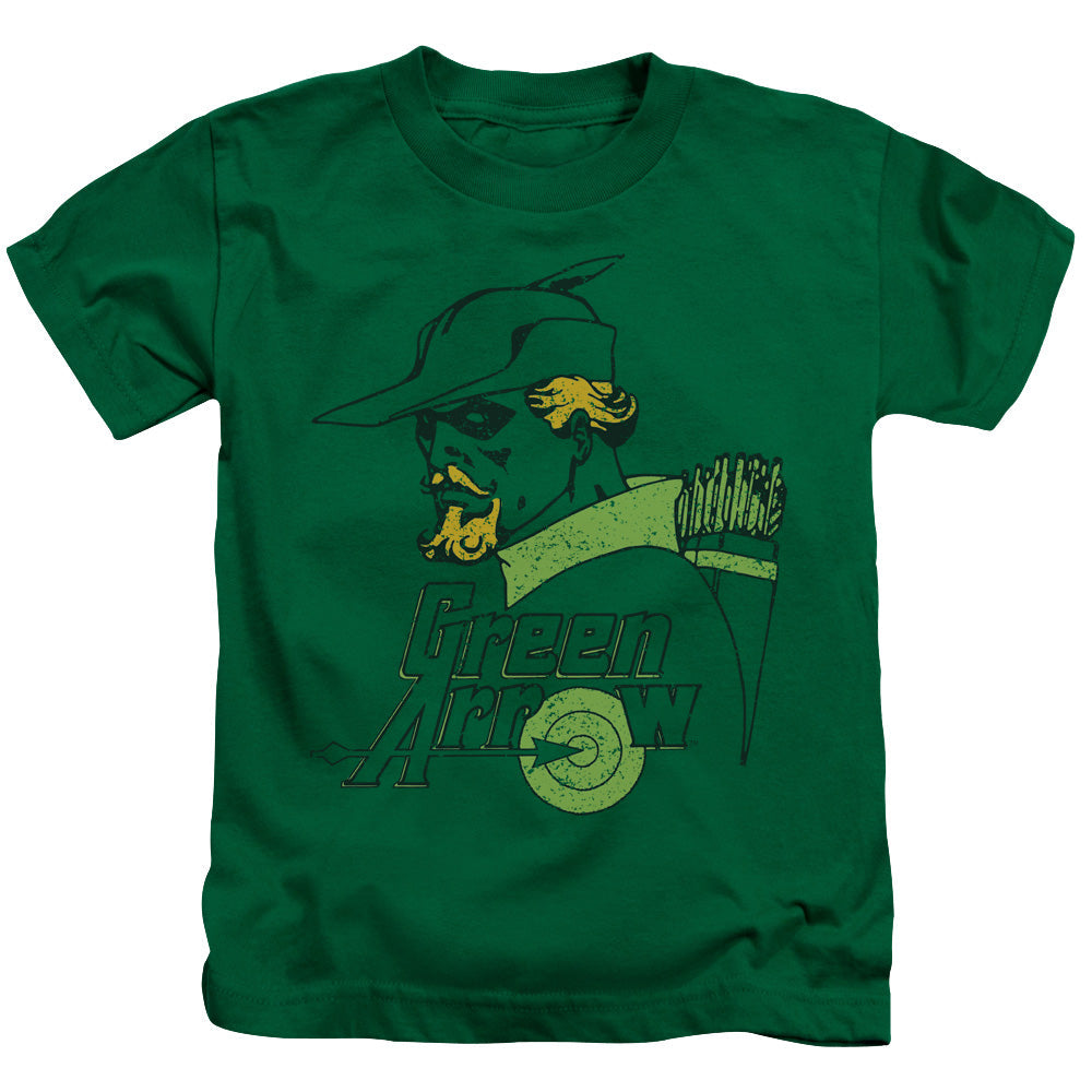 DC Comics Close Up Juvenile Kids Youth T Shirt Kelly Green Officially Licensed