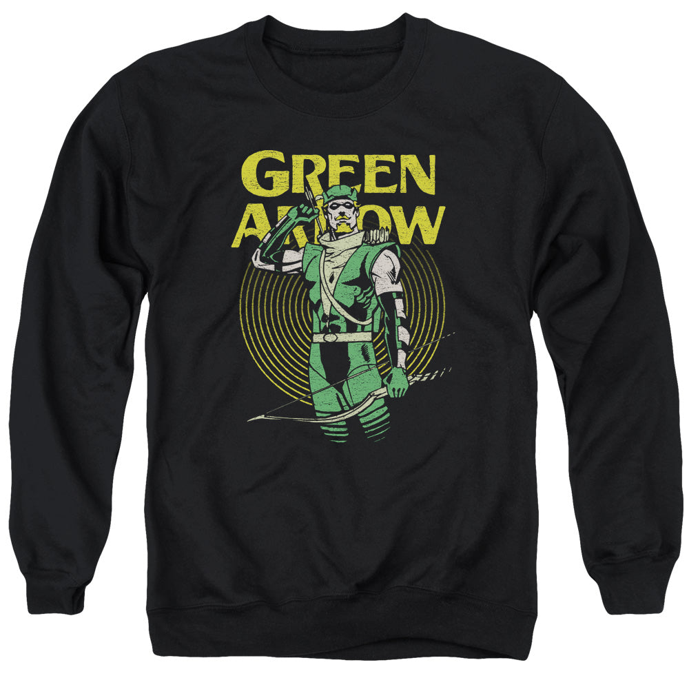 DC Comics Pull Mens Crewneck Sweatshirt Black Officially Licensed