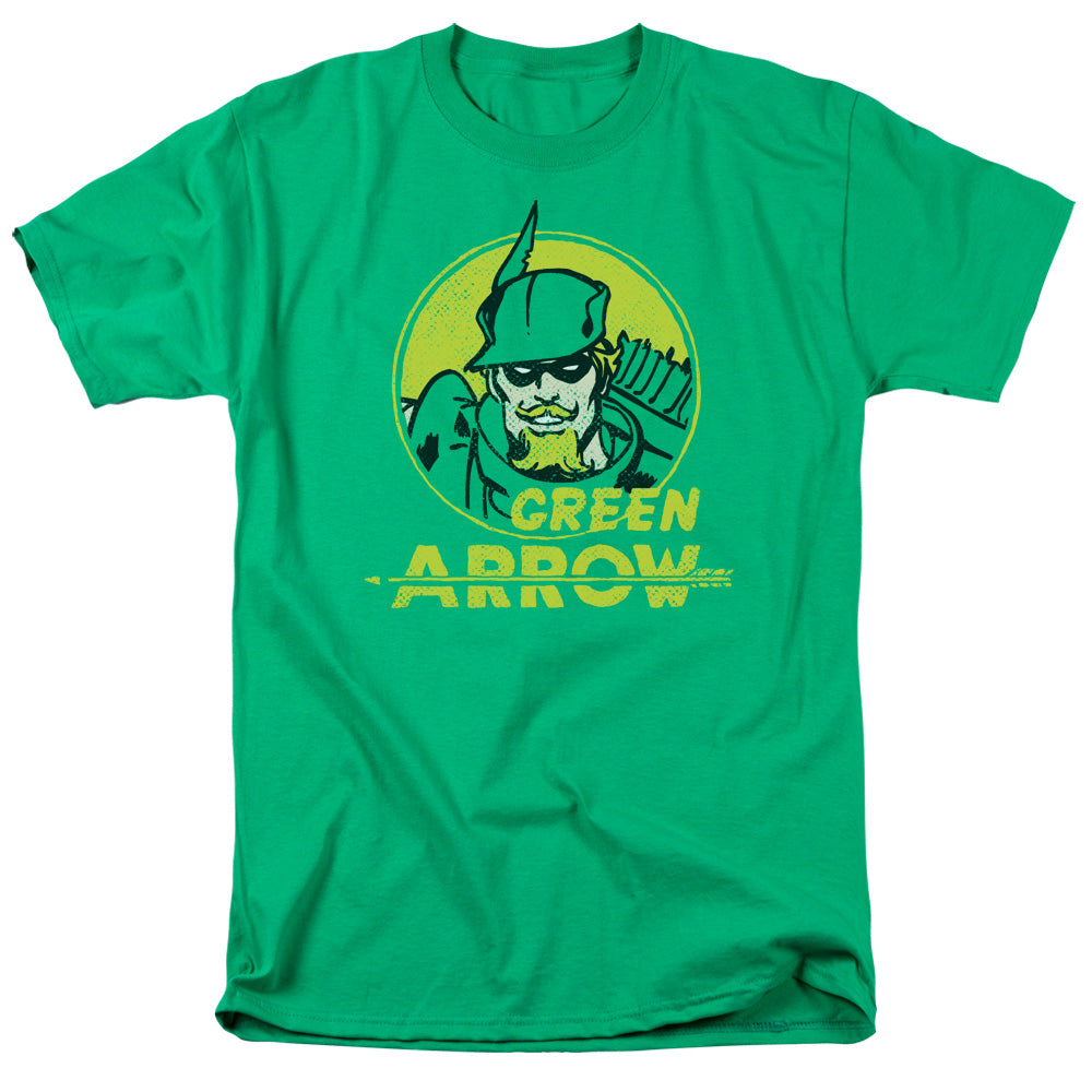 DC Comics Archer Circle Mens T Shirt Kelly Green Officially Licensed