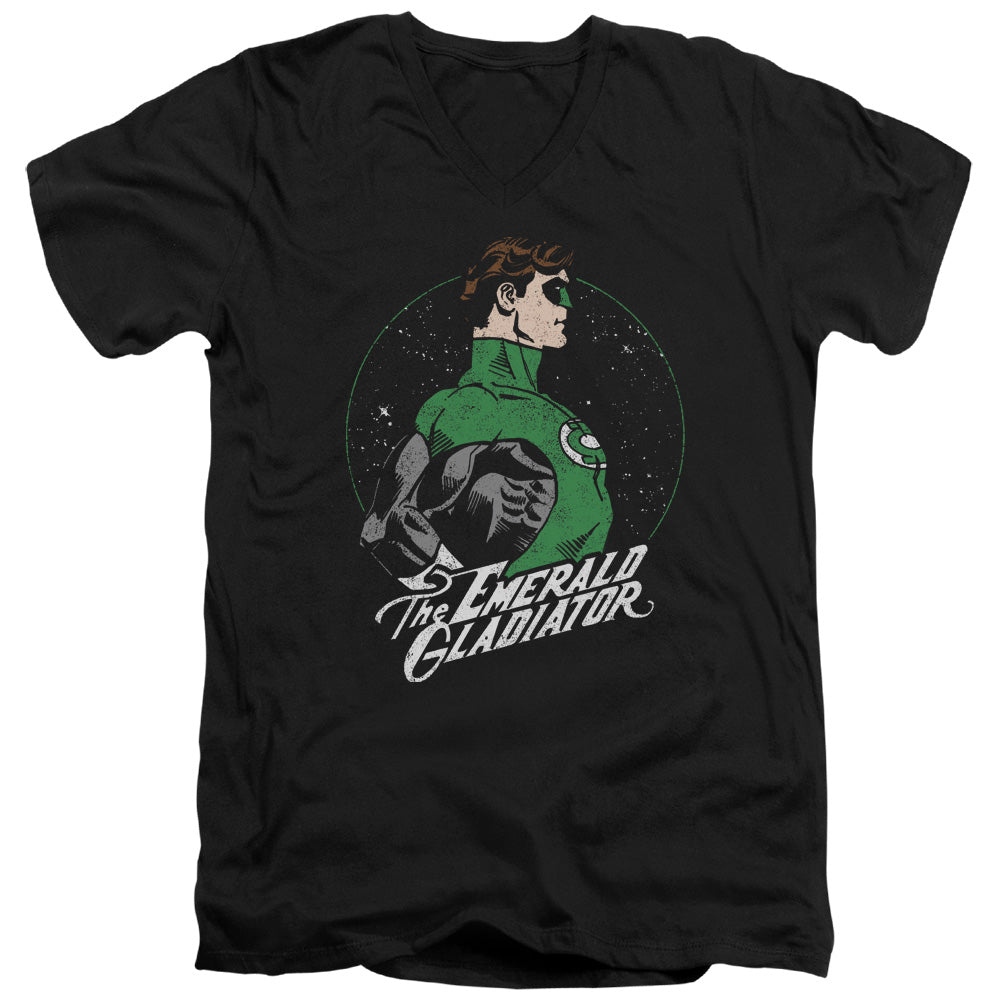 DC Comics Star Gazer Mens Slim Fit V Neck T Shirt Black Officially Licensed