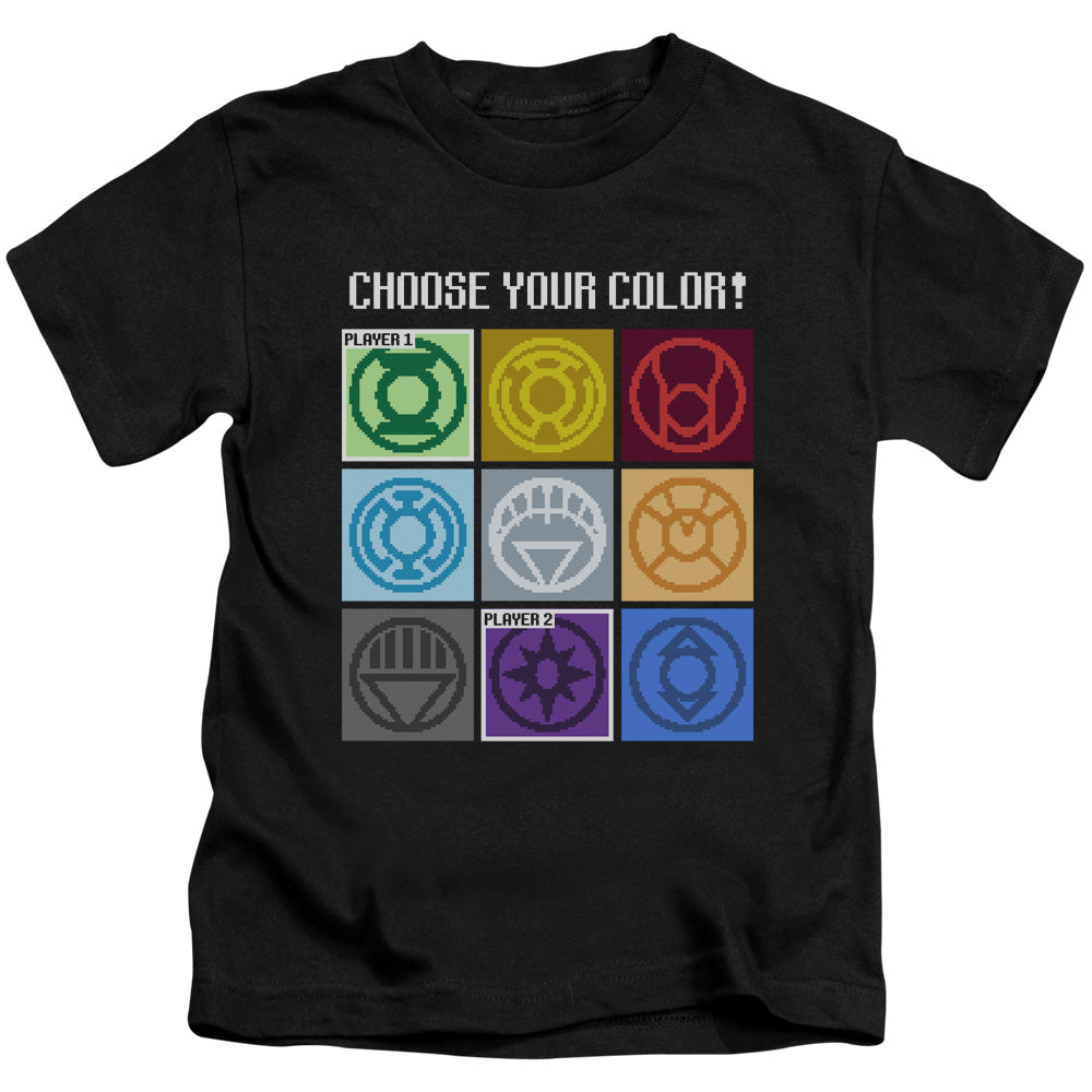 DC Comics Choose Your Color Juvenile Kids Youth T Shirt Black Officially Licensed