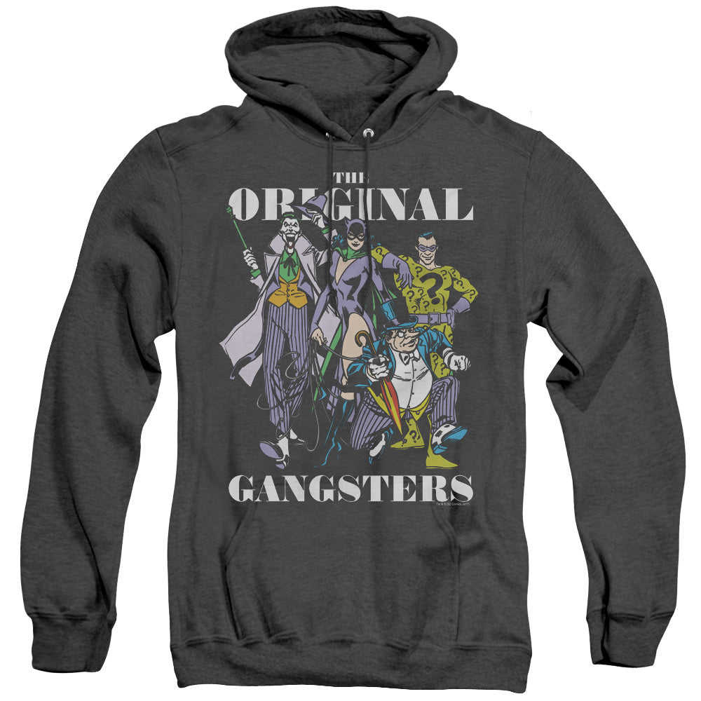 DC Comics Original Gangsters Heather Mens Hoodie Black Officially Licensed