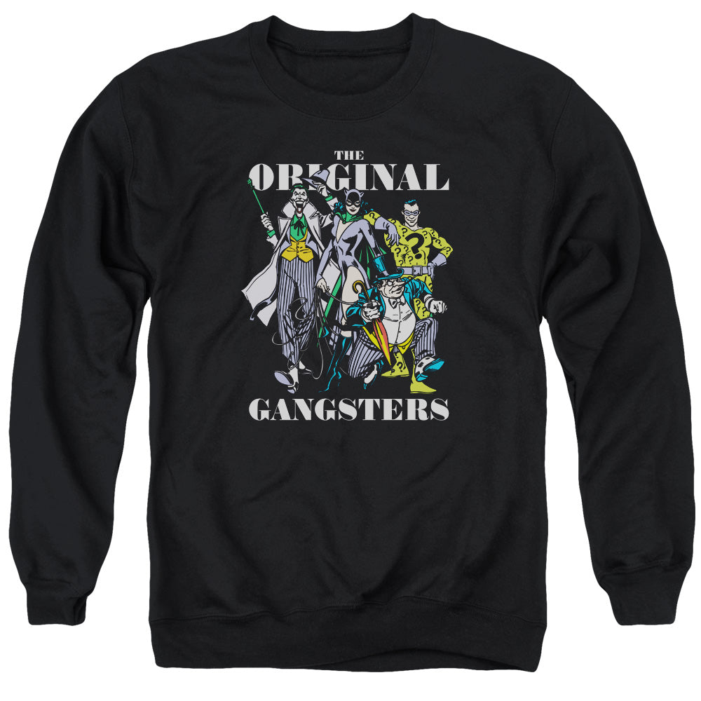 DC Comics Original Gangsters Mens Crewneck Sweatshirt Black Officially Licensed