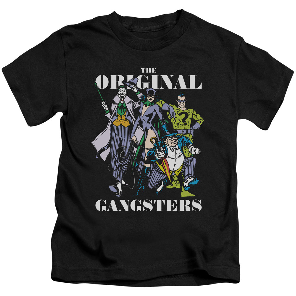 DC Comics Original Gangsters Juvenile Kids Youth T Shirt Black Officially Licensed