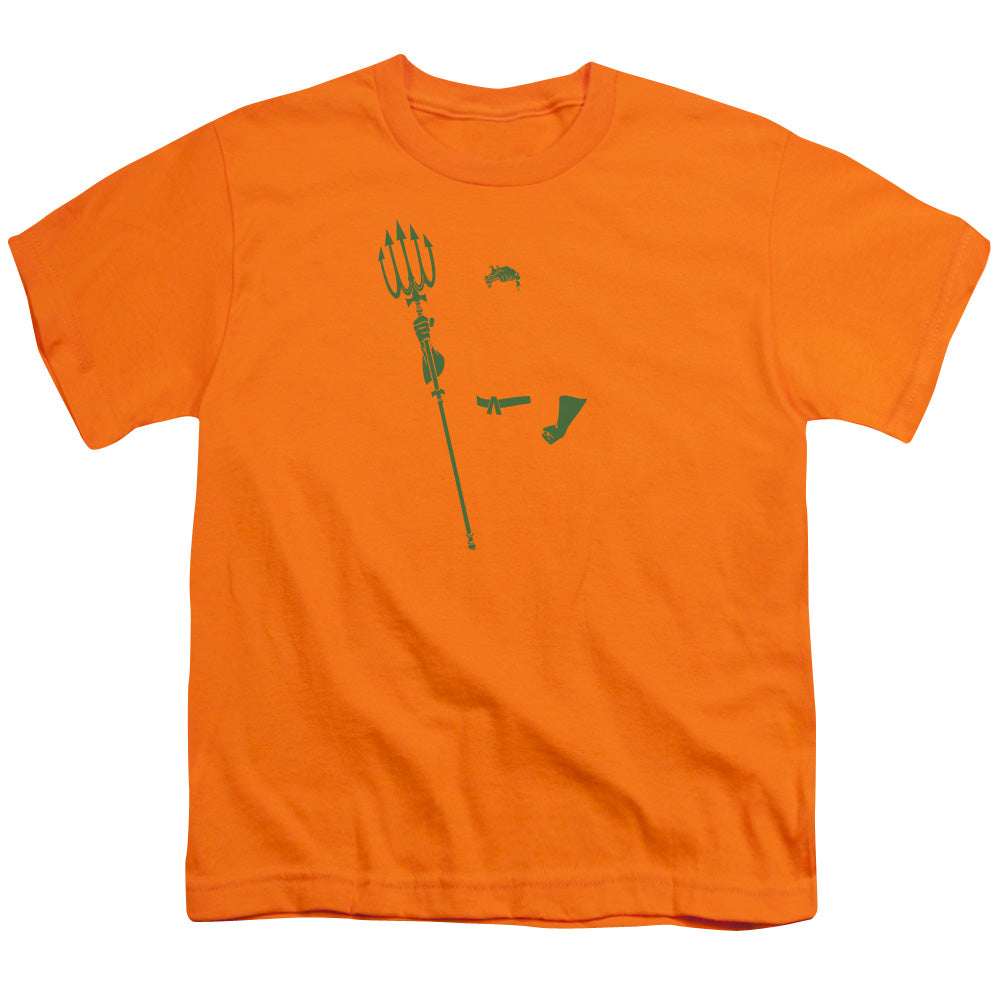 DC Comics Aqua Min Kids Youth T Shirt Orange Officially Licensed