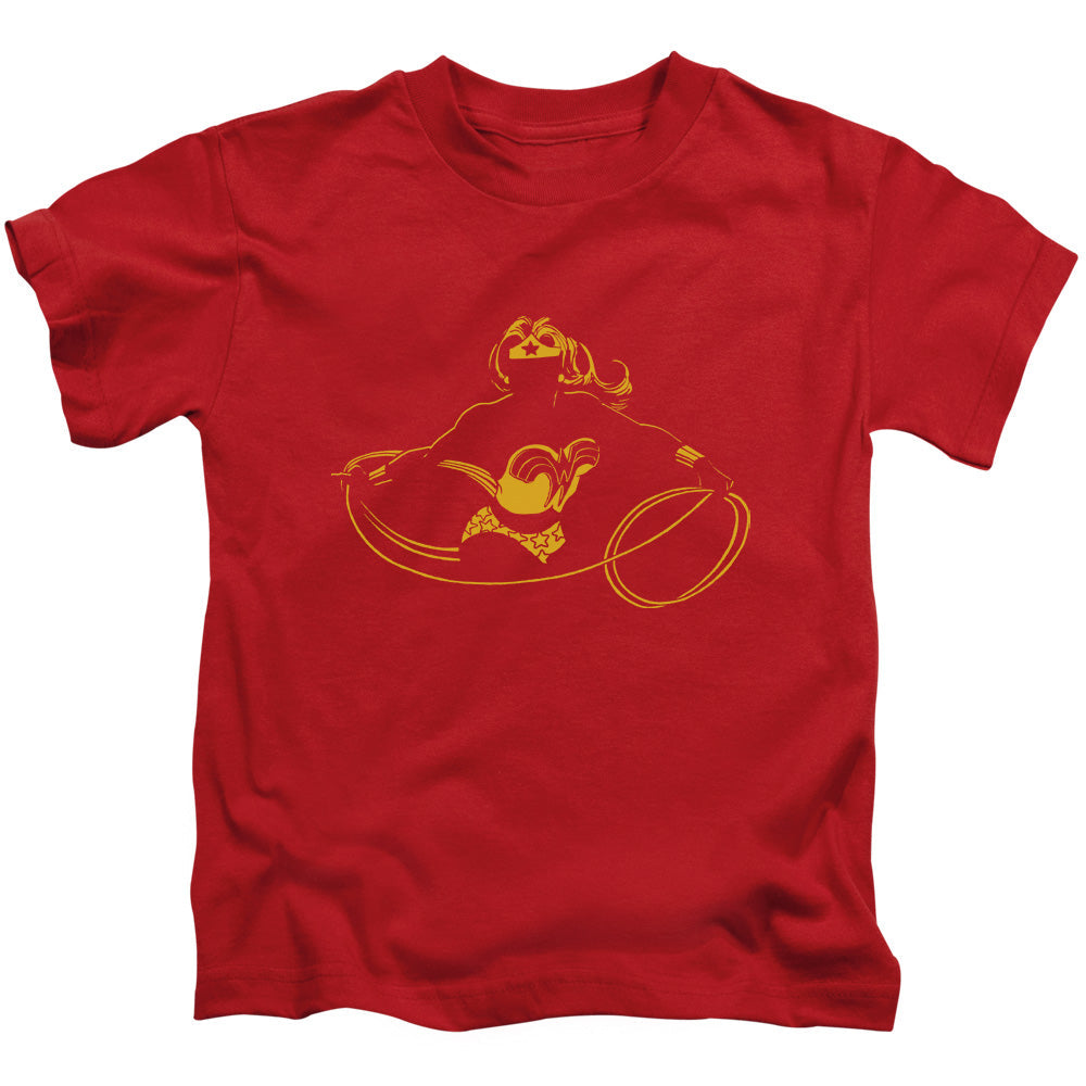 DC Comics Wonder Min Juvenile Kids Youth T Shirt Red Officially Licensed
