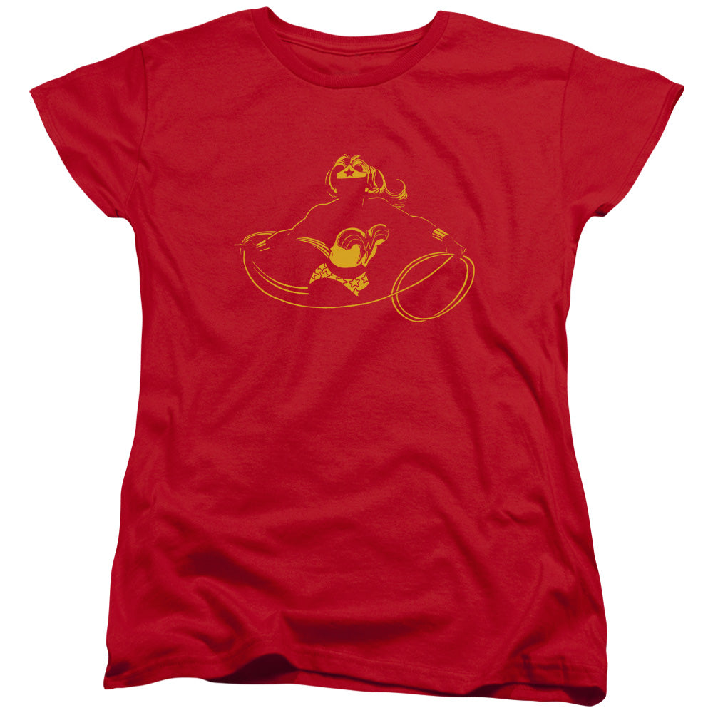 DC Comics Wonder Min Womens T Shirt Red Officially Licensed