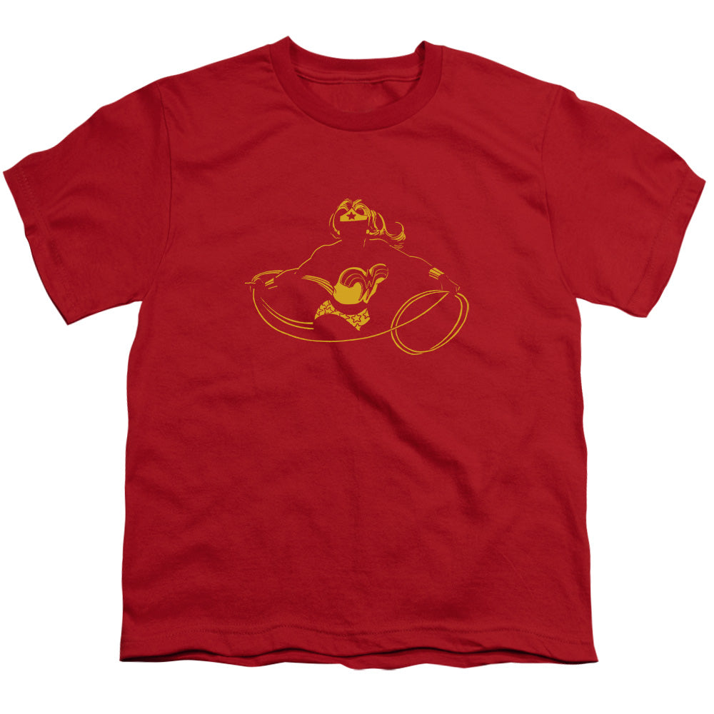 DC Comics Wonder Min Kids Youth T Shirt Red Officially Licensed