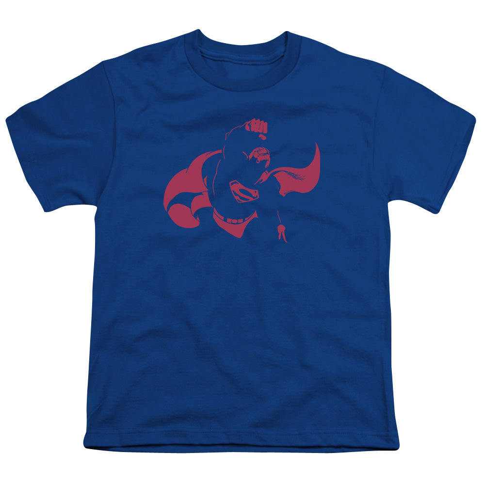 DC Comics Super Min Kids Youth T Shirt Royal Blue Officially Licensed
