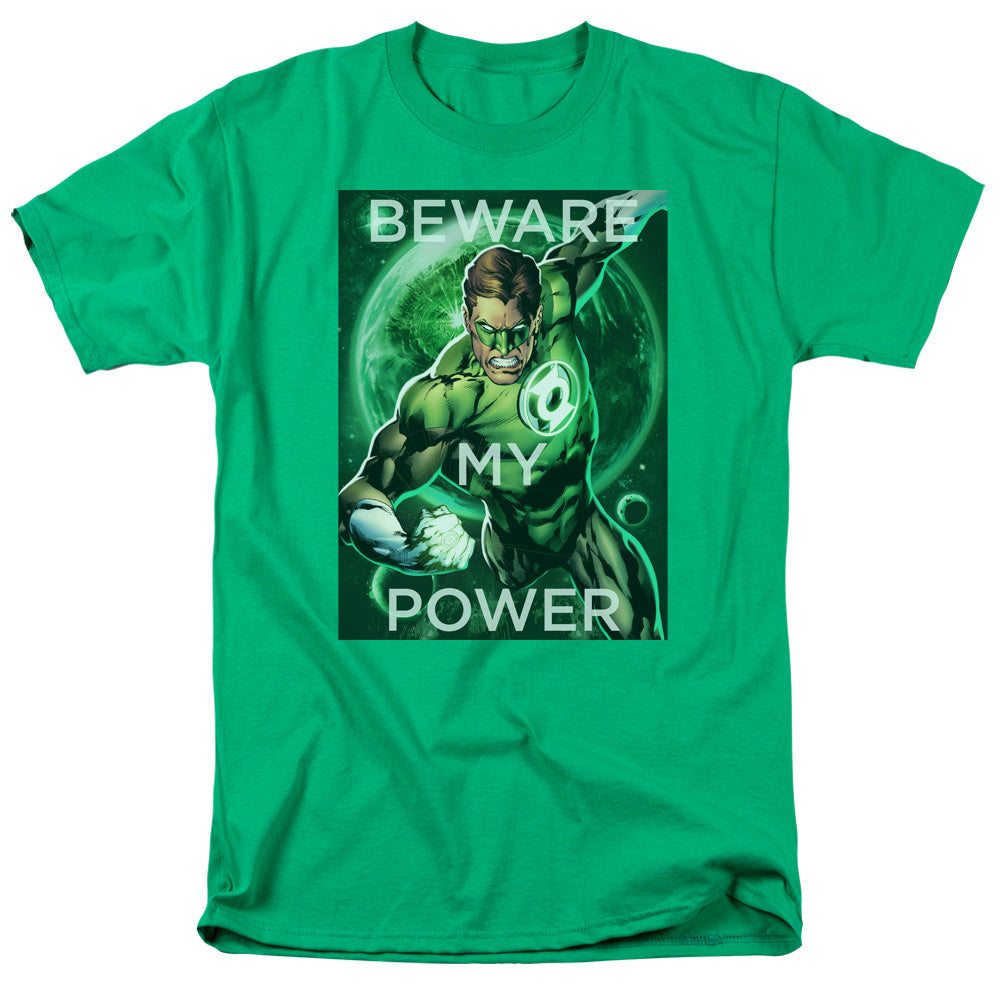 DC Comics Power Mens T Shirt Kelly Green Officially Licensed