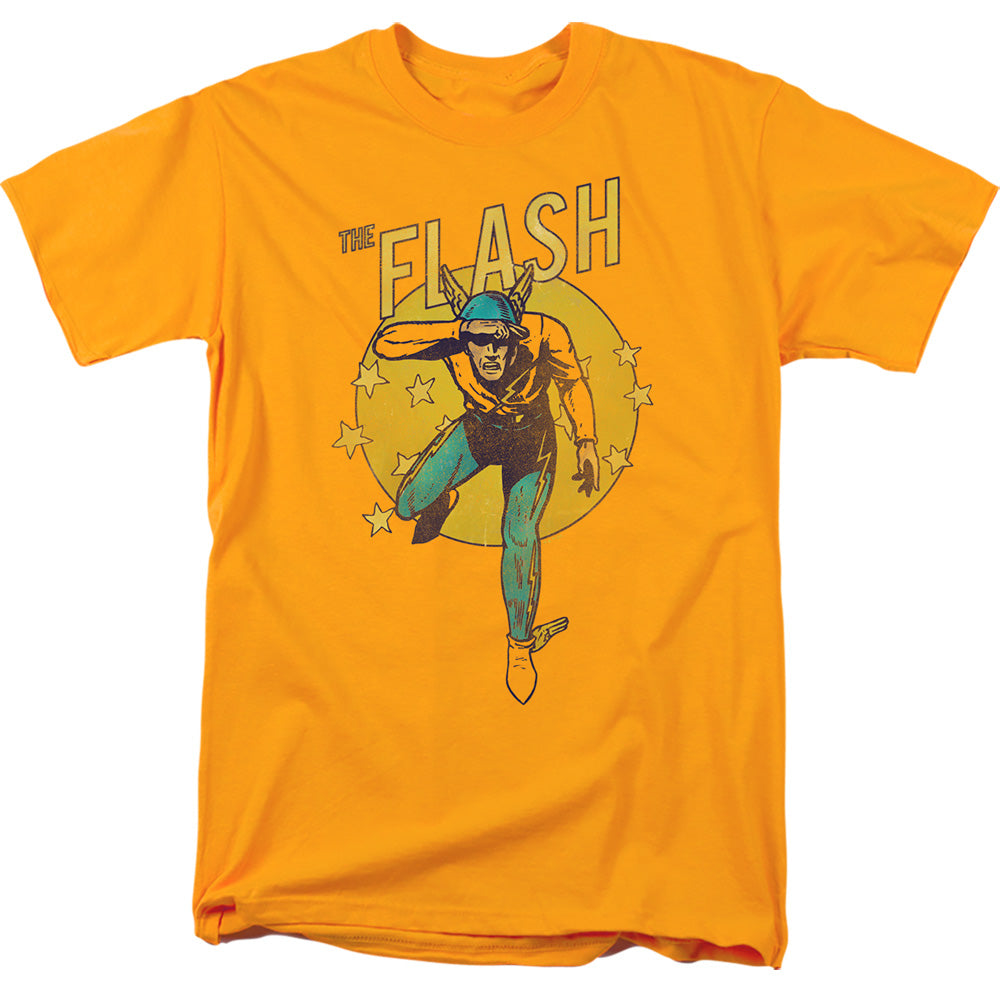 Dc Flash Circle & Stars Mens T Shirt Red Officially Licensed