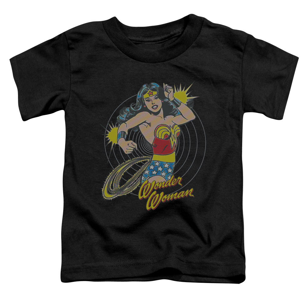 DC Comics Spinning Toddler Kids Youth T Shirt Black Officially Licensed