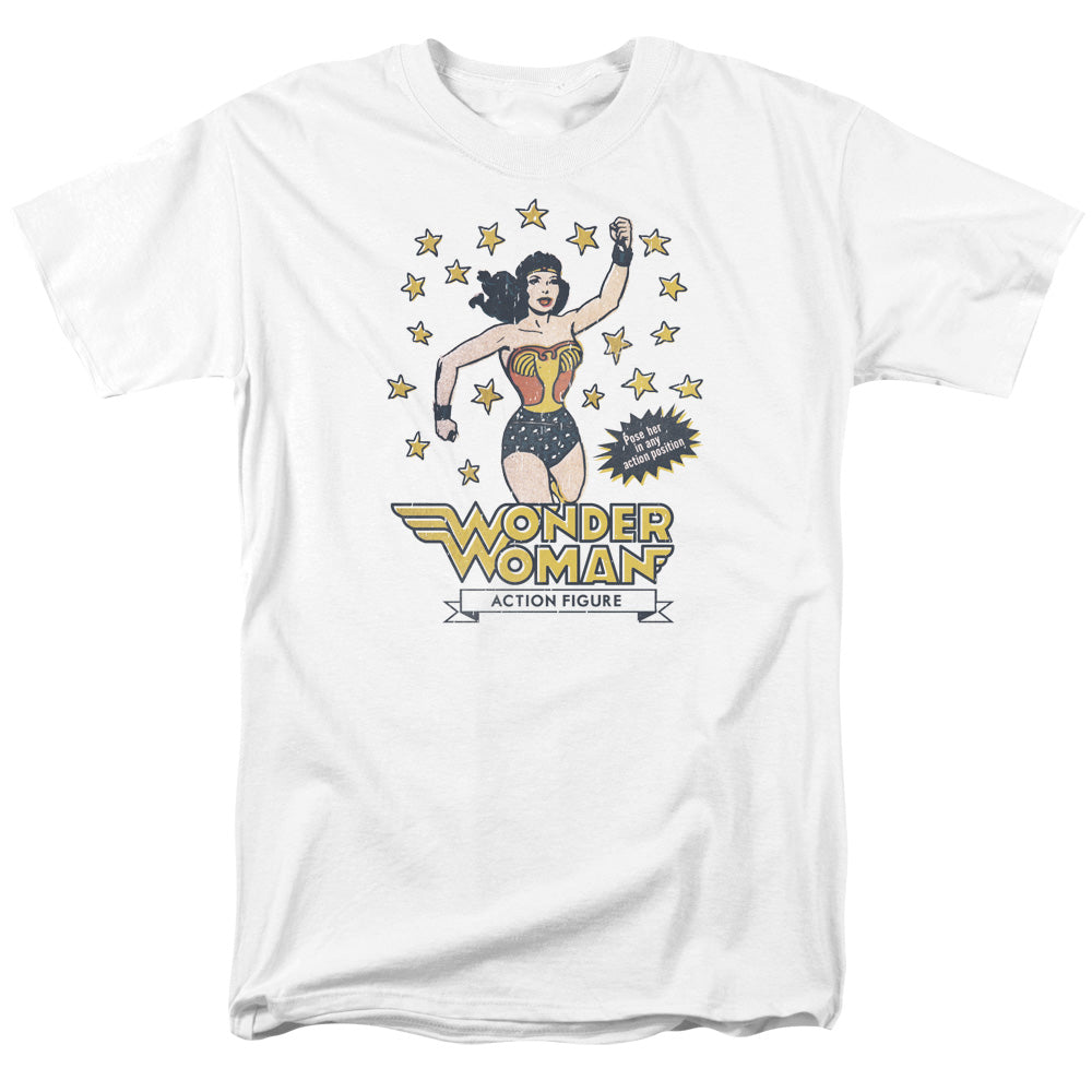 DC Comics Action Figure Mens T Shirt White Officially Licensed