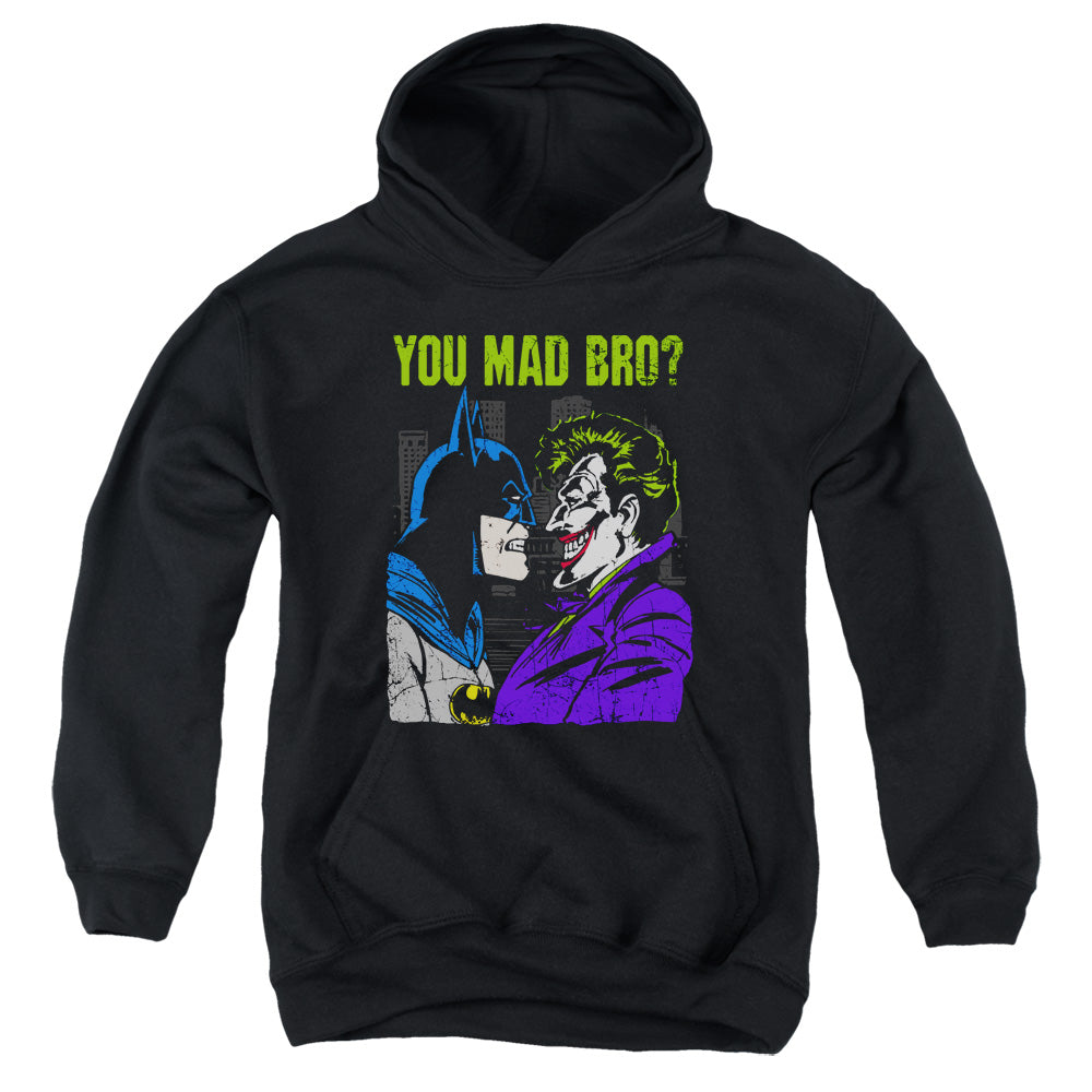 DC Comics Mad Bro Kids Youth Hoodie Black Officially Licensed
