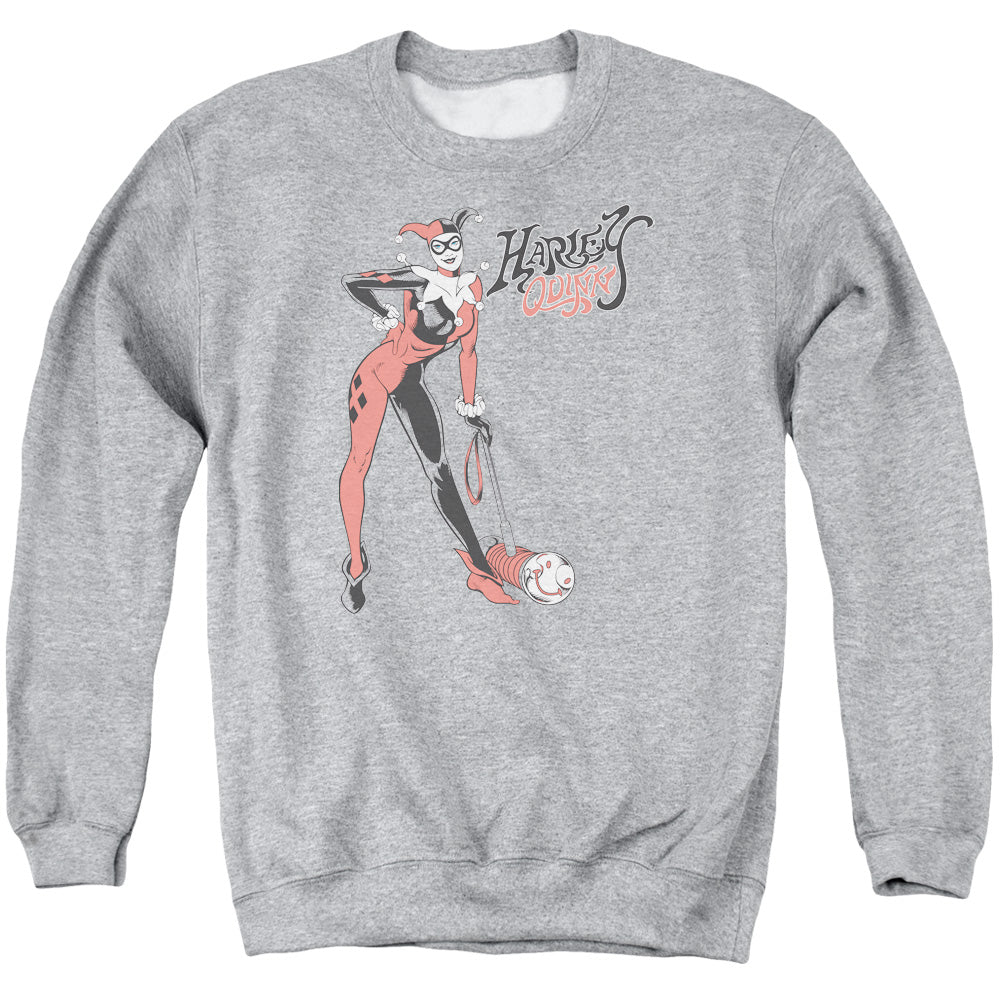 DC Comics Harley Hammer Mens Crewneck Sweatshirt Athletic Heather Officially Licensed