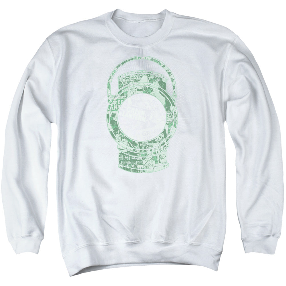 DC Comics Lantern Cover Mens Crewneck Sweatshirt White Officially Licensed