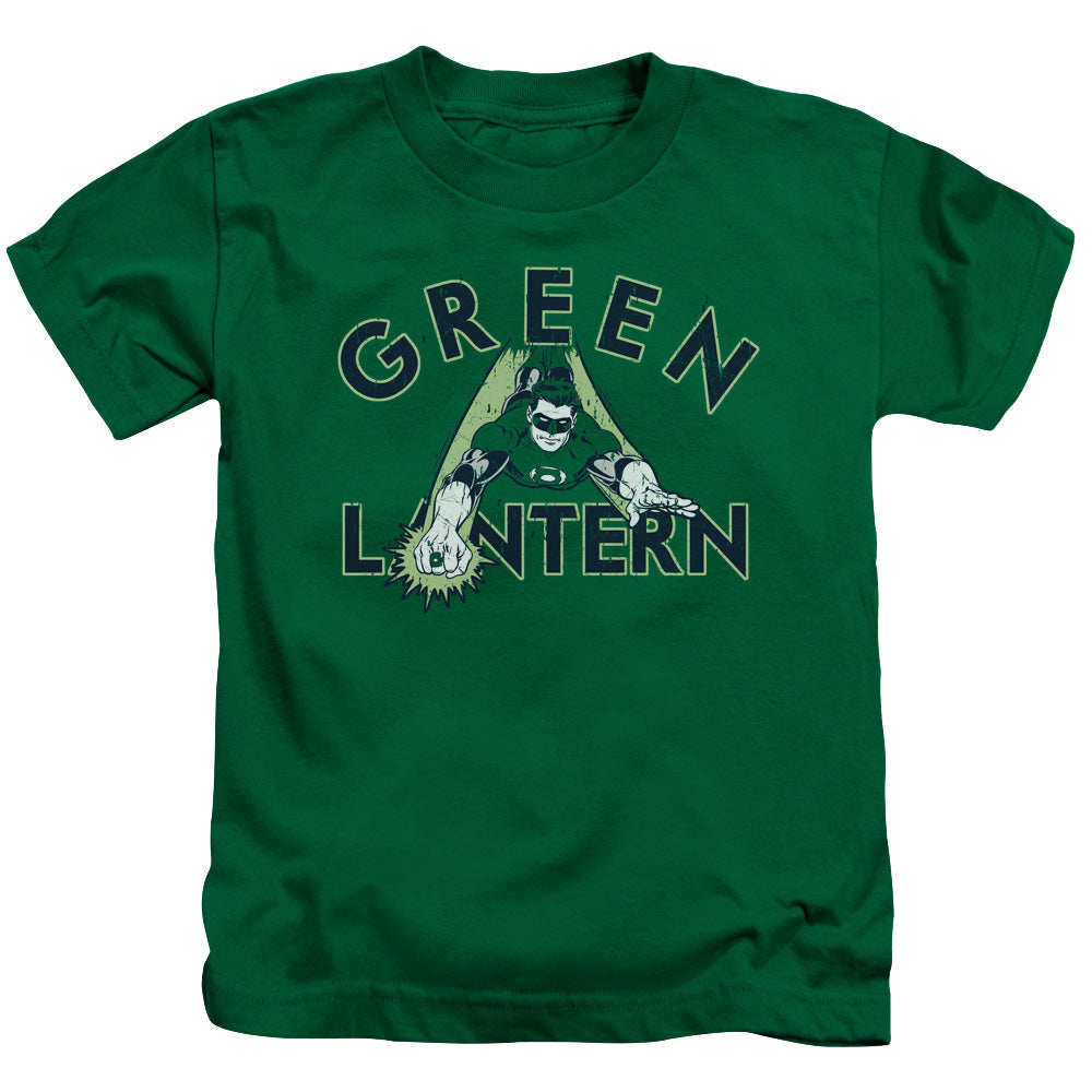 DC Comics in Flight Juvenile Kids Youth T Shirt Kelly Green Officially Licensed