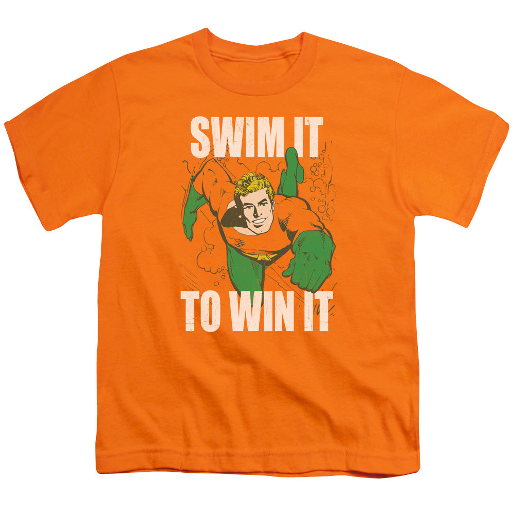 DC Comics Swim It Kids Youth T Shirt Orange Officially Licensed