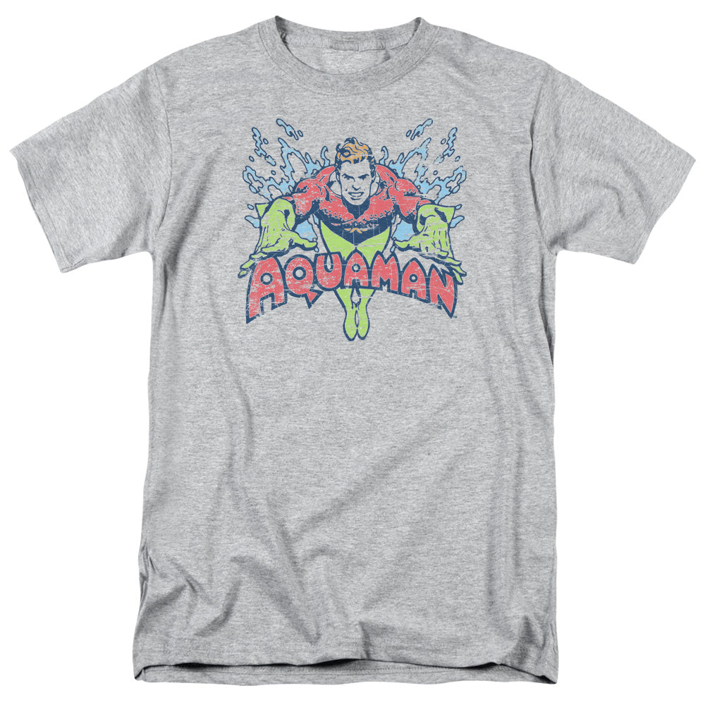 DC Comics Splish Splash Mens T Shirt Athletic Heather Officially Licensed